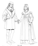 coloring page Clothing of the Renaissance